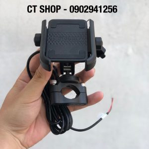 GIÁ ĐỠ ĐIỆN THOẠI MOTOWOLF UNIVERSAL CHÍNH HÃNG ( CÓ TÍCH HỢP SẠC USB)
