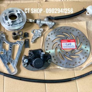 FULL SET LÊN THẮNG ĐĨA SAU HEO NISSIN + PEN ĐẠP NISSIN + PÁT CNC CHO KAWASAKI W175