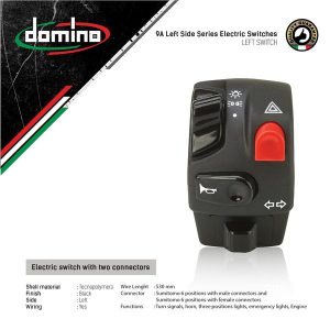 CÙM CÔNG TẮC BÊN TRÁI FULL CHỨC NĂNG DOMINO ITALY (CHÍNH HÃNG)