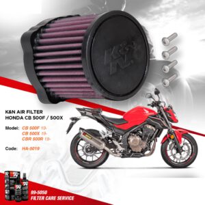 LỌC GIÓ K&N HONDA CB500F / CB500 HORNET / CB500X / NX500 / CBR500R (CHÍNH HÃNG)