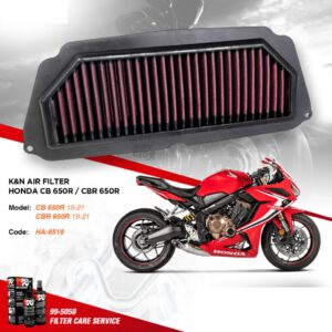 LỌC GIÓ K&N HONDA CB650R / CBR650R (CHÍNH HÃNG)
